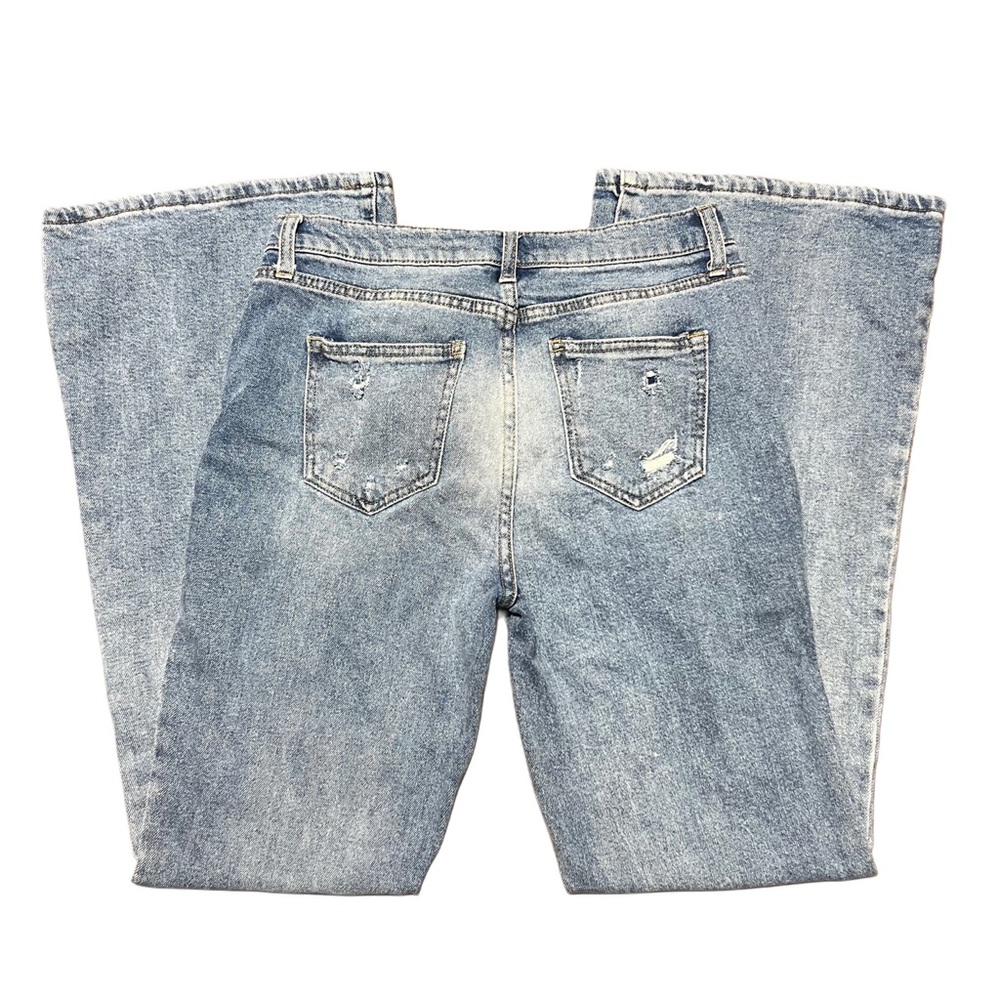 Altar’d State Distressed Flare Jeans Women’s 29/9 Light Wash - Picture 6 of 7